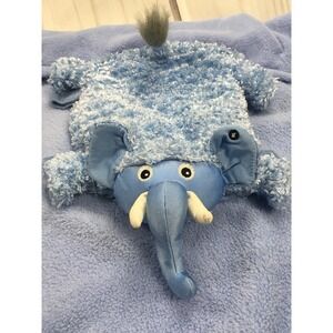 Zoobies Ellema Elephant Lovey 3-in-1 Plush Pillow Blanket Baby Boy BLUE‎ 22"x29"